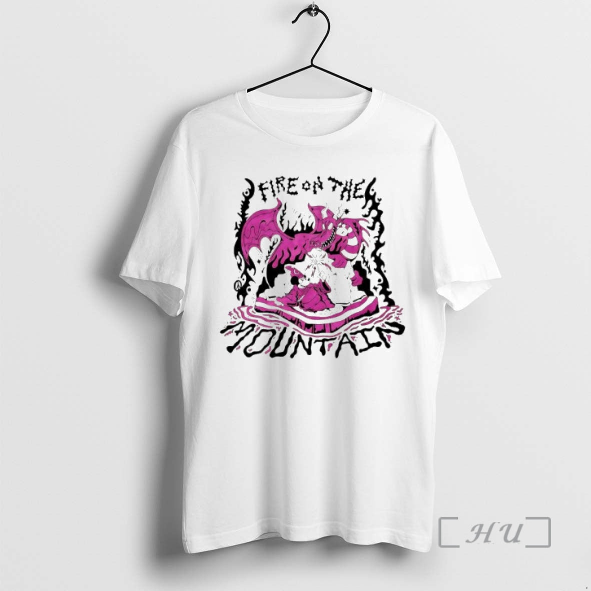 Officials Fire On The Mountain Wizard And Dragon Graphic T-Shirts, Hoodie, Sweatshirt | DripVista.com