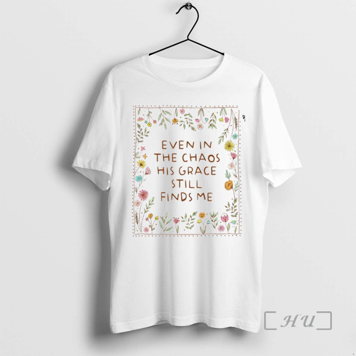 Officials Floral Even In The Chaos His Grace Still Finds Me Premium T Shirts Sweater Hoodie, Sweatshirt | DripVista.com