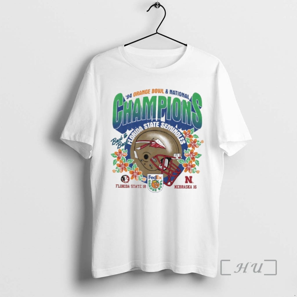 Officials Florida State Seminoles Orange Bowl Champions 94 T-Shirts, Hoodie, Sweatshirt | DripVista.com