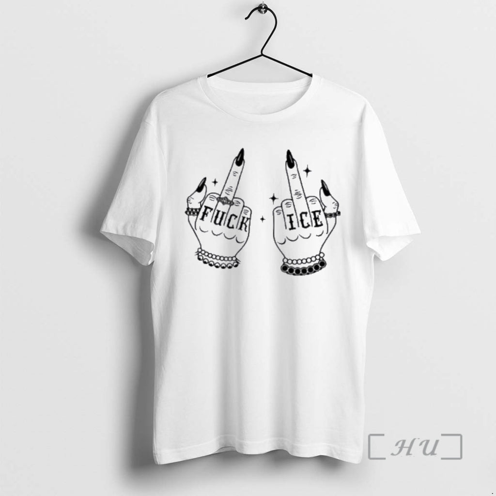 Officials Fuck Ice Abolish Ice Middle Fingers Anti Trump T-Shirts, Hoodie, Sweatshirt | DripVista.com