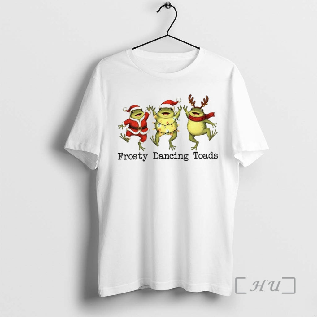 Officials Funny Frosty Dancing Toads Christmas Political T-Shirts, Hoodie, Sweatshirt | DripVista.com