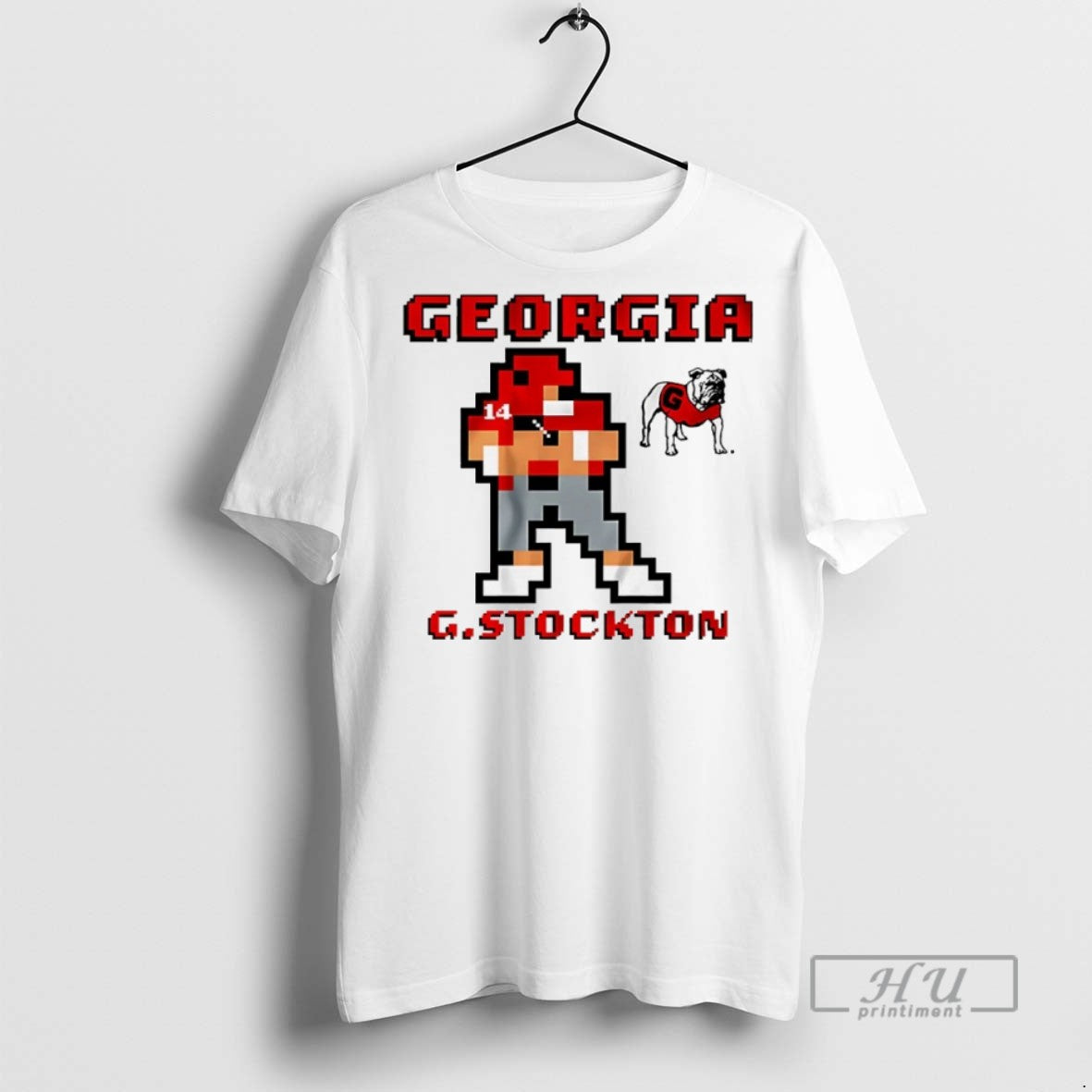 Officials Georgia Bulldogs Football Gunner Stockton Pixel T Shirts Sweatshirt Hoodies