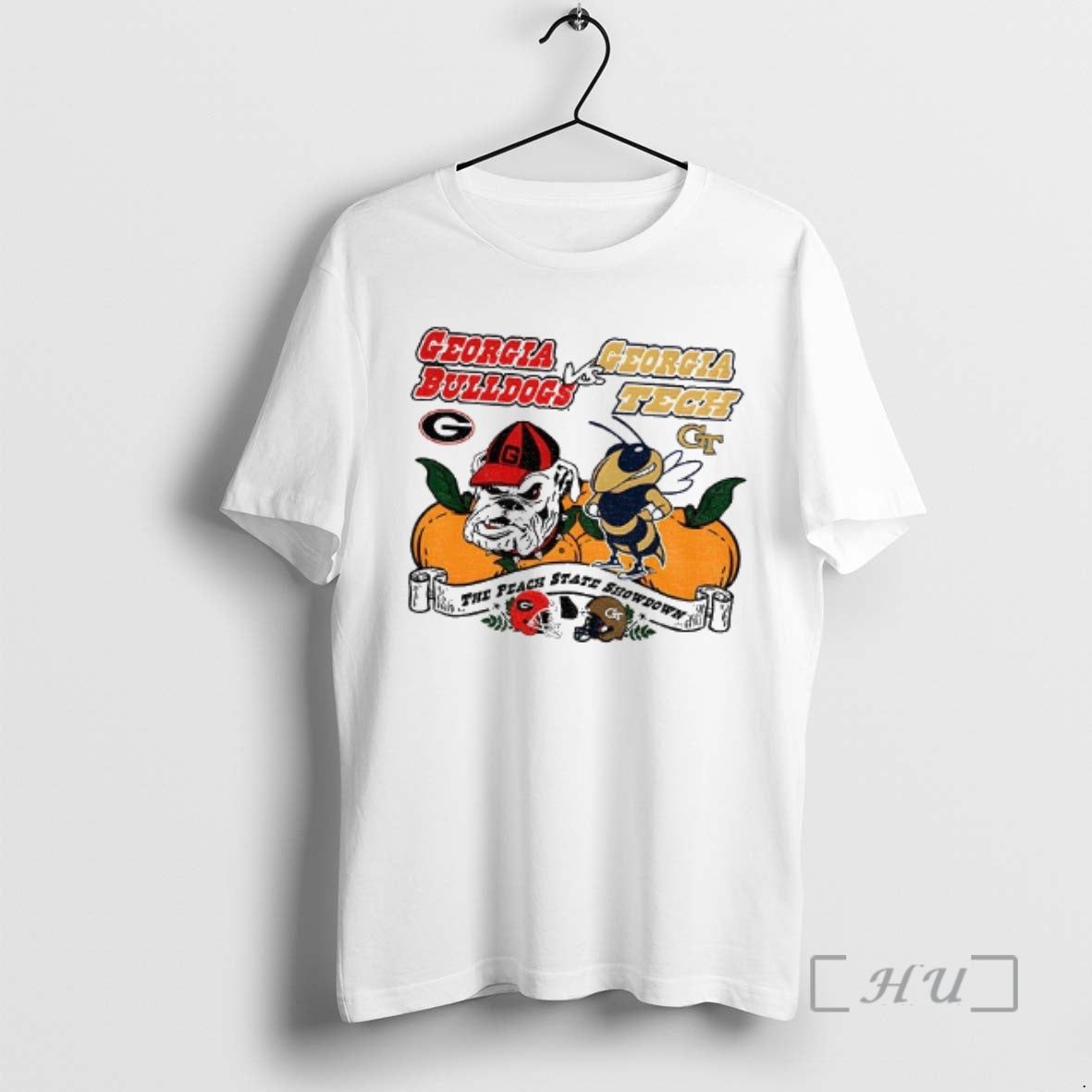 Officials Georgia Bulldogs Vs Georgia Tech The Peach State Showdown T-Shirts, Hoodie, Sweatshirt | DripVista.com