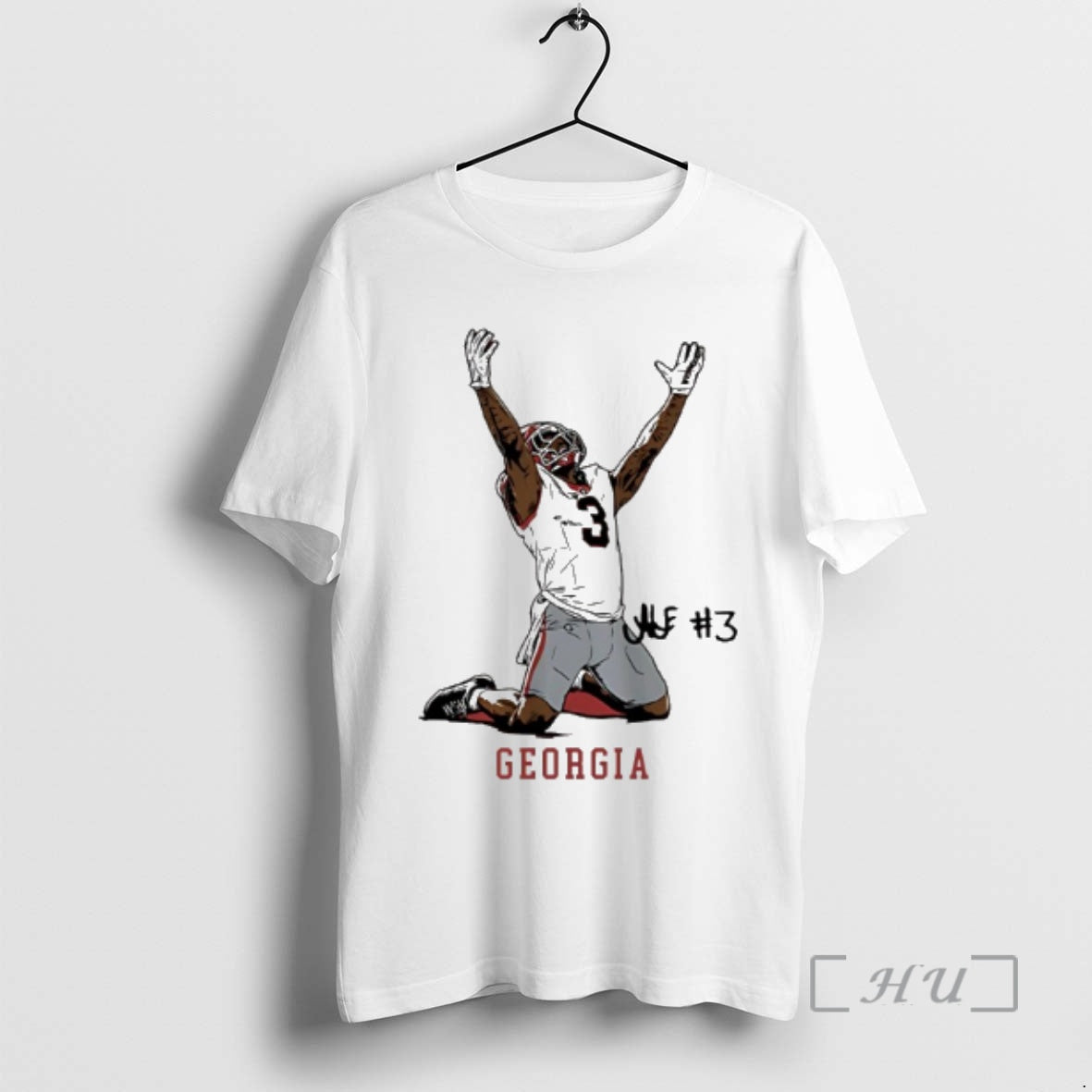 Officials Georgia Football Nate Frazier End Zone Celebration Signature T-Shirts, Hoodie, Sweatshirt | DripVista.com