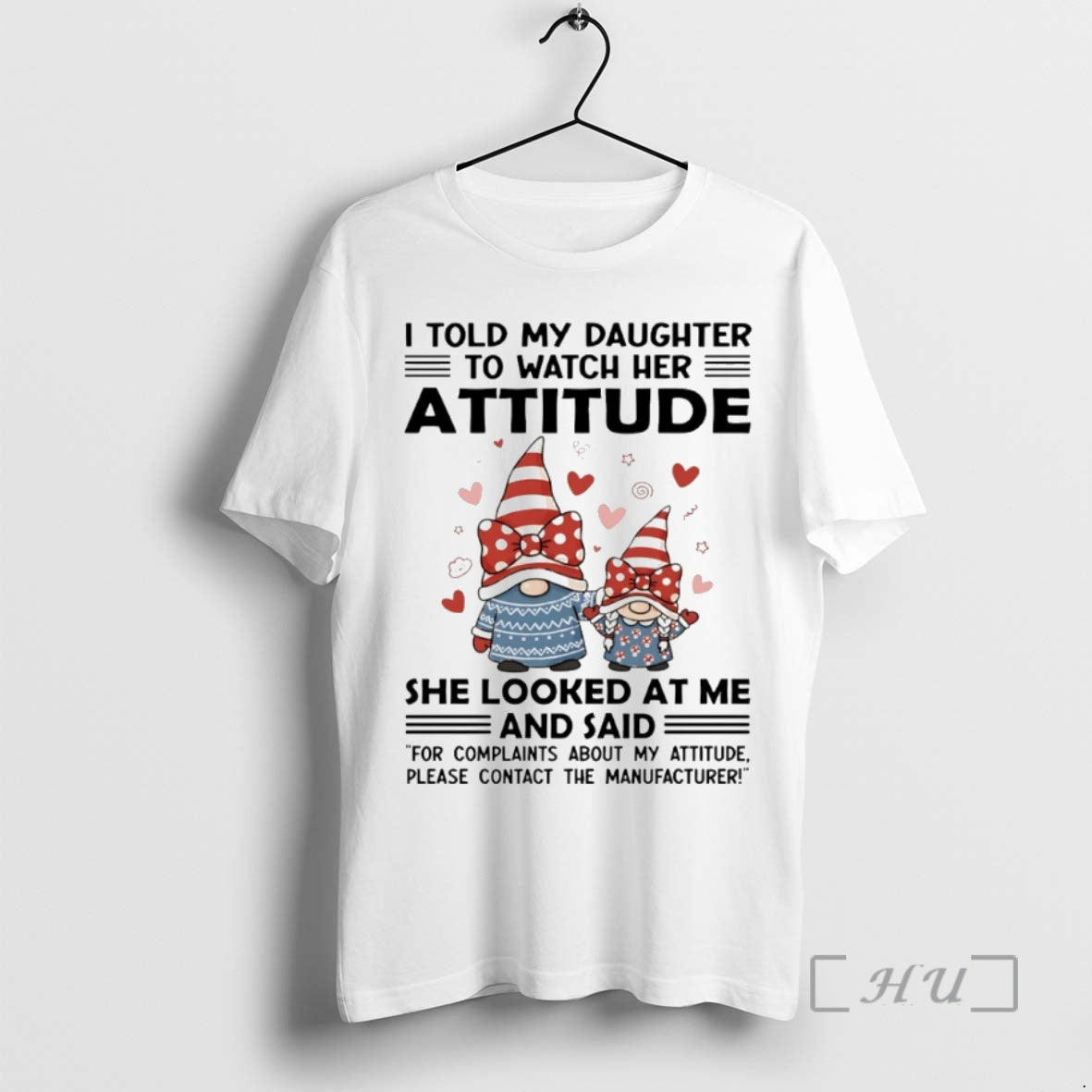 Officials Gnome I Told My Daughter To Watch Her Attitude Circle Premium T Shirts Sweater Hoodie, Sweatshirt | DripVista.com