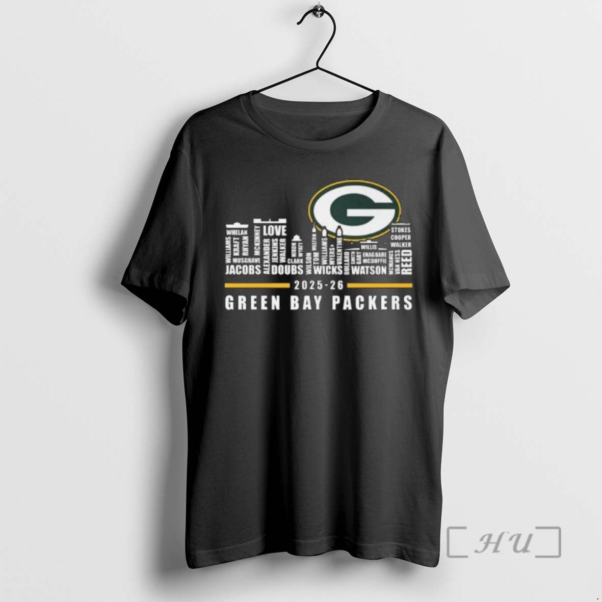 Officials Green Bay Packers Skyline Names 2025 26 Logo T-Shirts, Hoodie, Sweatshirt | DripVista.com