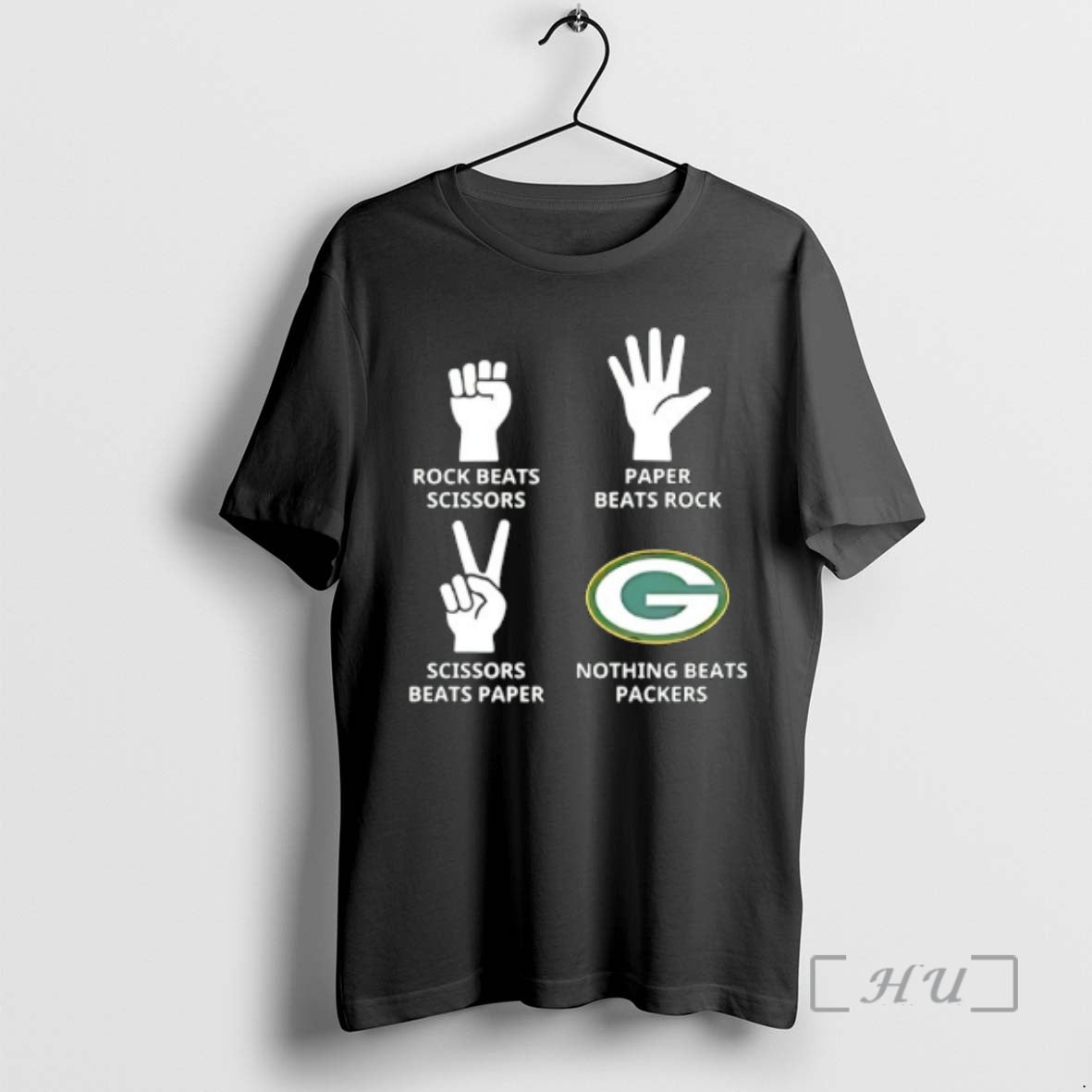 Officials Green Bay Packers Nothing Beats Rock Beats Scissors Paper Beats Rock Scissors Beats Paper T-Shirts, Hoodie,...