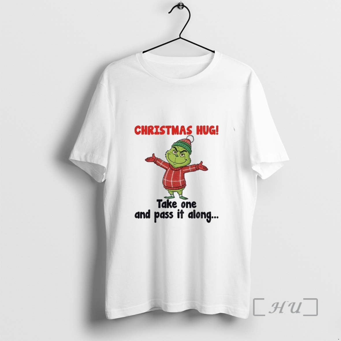 Officials Grinch Christmas Hug Take One And Pass It Along Merry Xmas Premium T Shirts Hoodie, Sweatshirt | DripVista.com