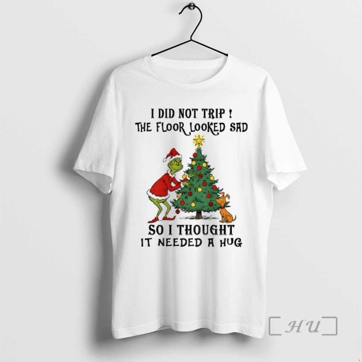 Officials Grinch Santa I Did Not Trip The Flood Looked Sad So I Thought It T-Shirts, Hoodie, Sweatshirt | DripVista.com