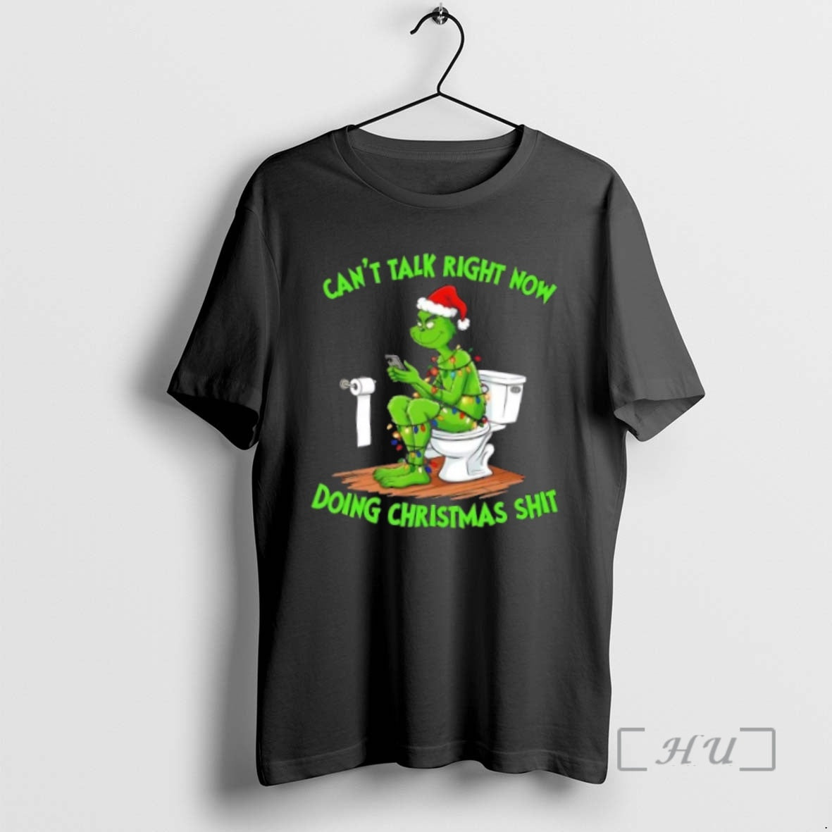 Officials Grinch Toilet Cant Talk Right Now Doing Christmas Shit T-Shirts, Hoodie, Sweatshirt | DripVista.com