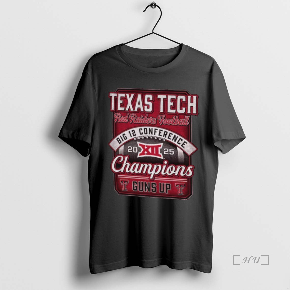 Officials Guns Up Texas Tech Red Raiders 2025 Big 12 Football Champions Premium T Shirts Hoodie, Sweatshirt | DripVista.com