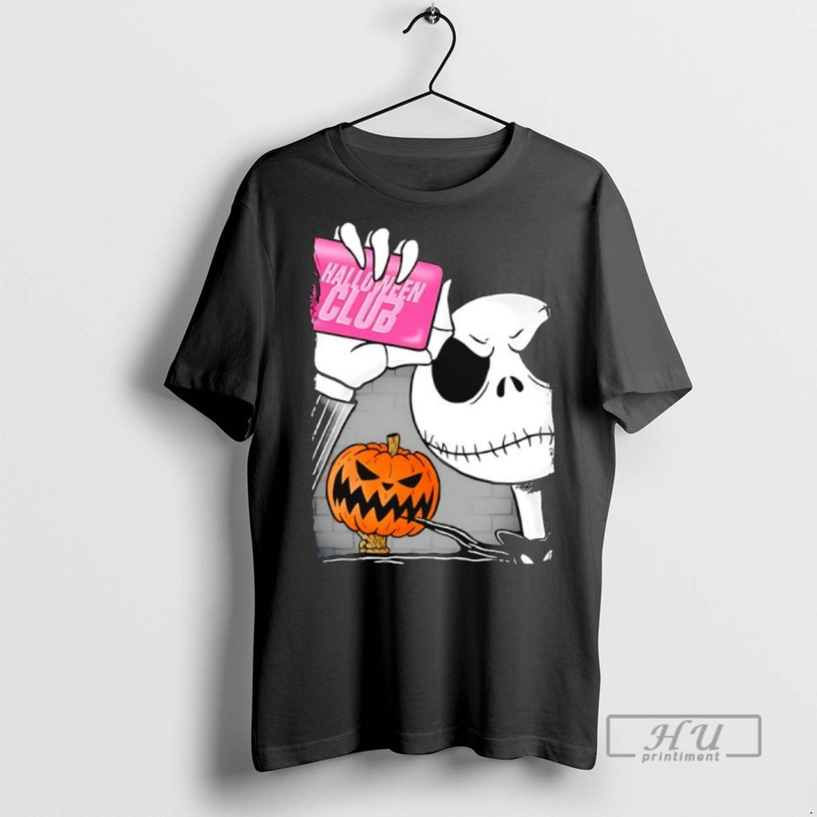 Officials Halloween Club Jack Skellington Pumpkin T Shirts Sweatshirt Hoodies