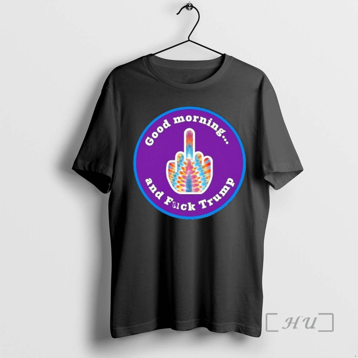 Officials Hand Middle Finger Good Morning And Fuck Trump T-Shirts, Hoodie, Sweatshirt | DripVista.com
