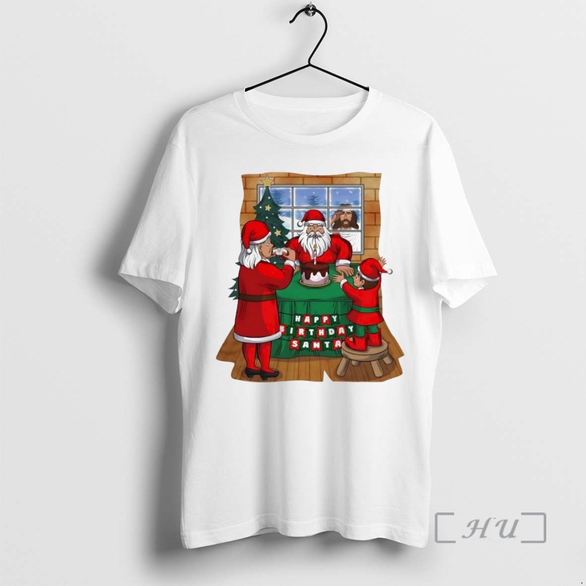 Officials Happy Birthday Santa Christmas Circle T-Shirts, Hoodie, Sweatshirt | DripVista.com