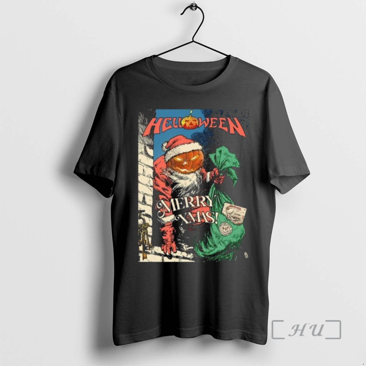 Officials Helloween Merry Xmas Pumpkin Powered Santa T-Shirts, Hoodie, Sweatshirt | DripVista.com