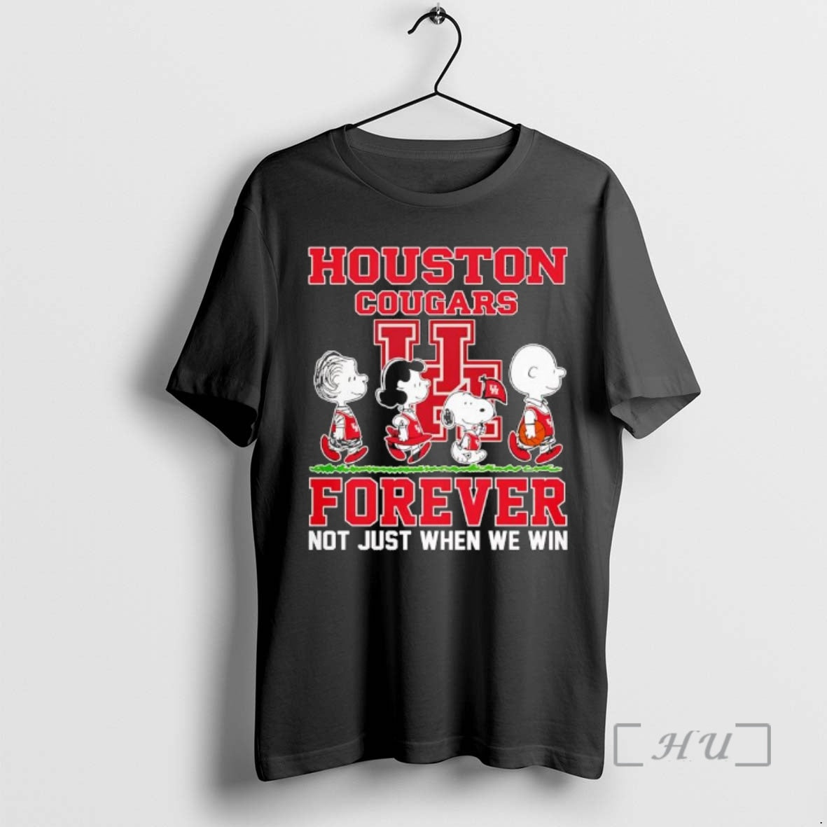 Officials Houston Cougars Forever Not Just When We Win Peanuts Characters Premium T Shirts Sweater Hoodie, Sweatshirt