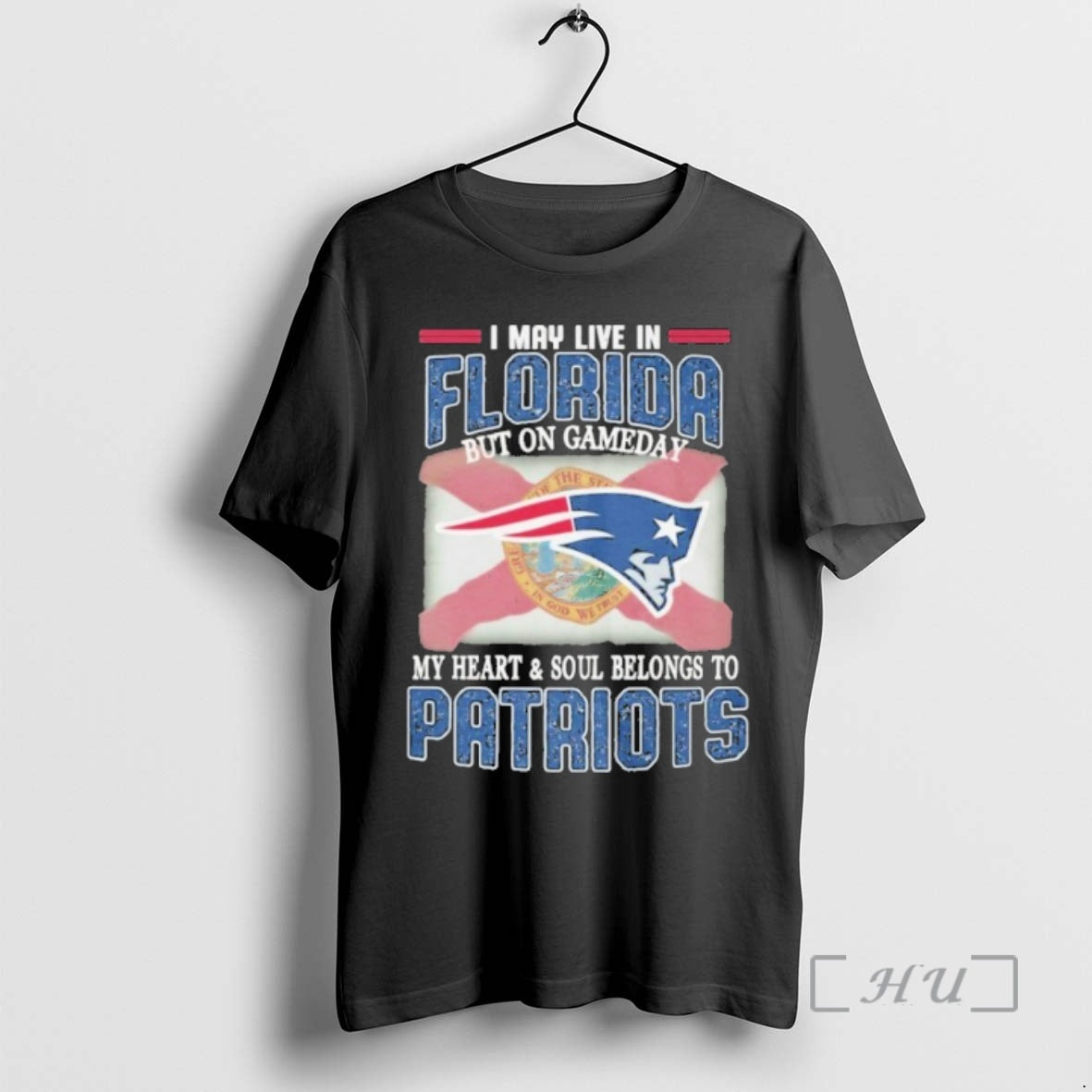 Officials I May Live In Florida But On Game Day Flag My Heart Soul Belongs T-Shirts, Hoodie, Sweatshirt | DripVista.com