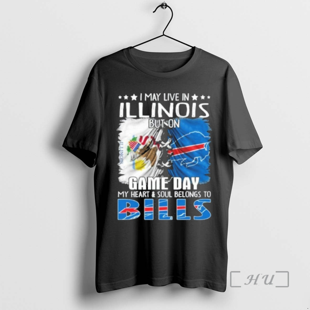 Officials I May Live In Illinois But On Game Day My Heart Soul Belong To T-Shirts, Hoodie, Sweatshirt | DripVista.com