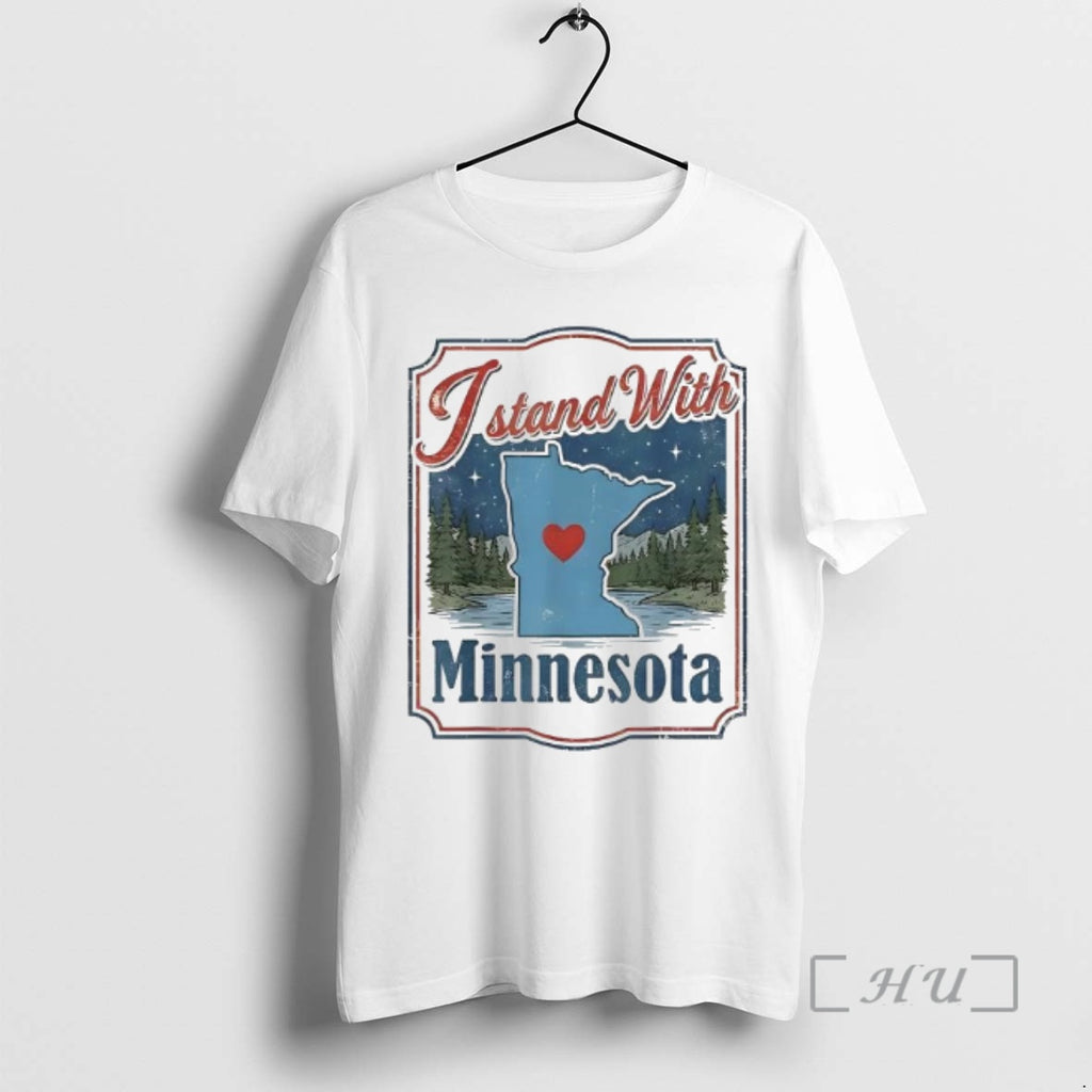 Officials I Stand With Minnesota Retro Map T-Shirts, Hoodie, Sweatshirt | DripVista.com