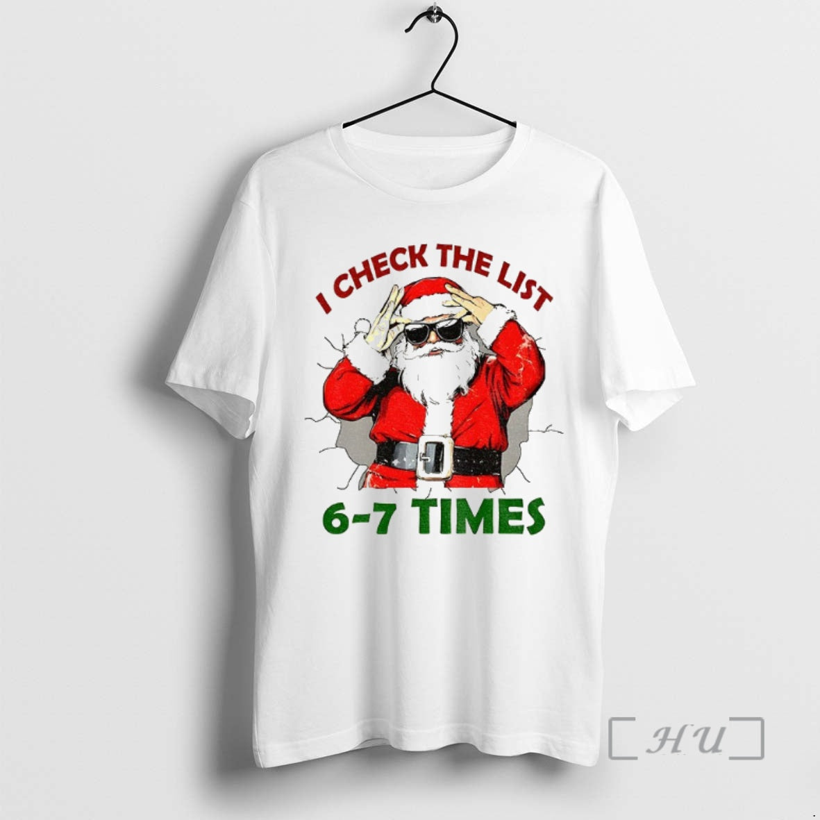 Officials I Check The List 6 7 Times Santa Claus Christmas Premium T Shirts Sweater Hoodie, Sweatshirt | DripVista.com