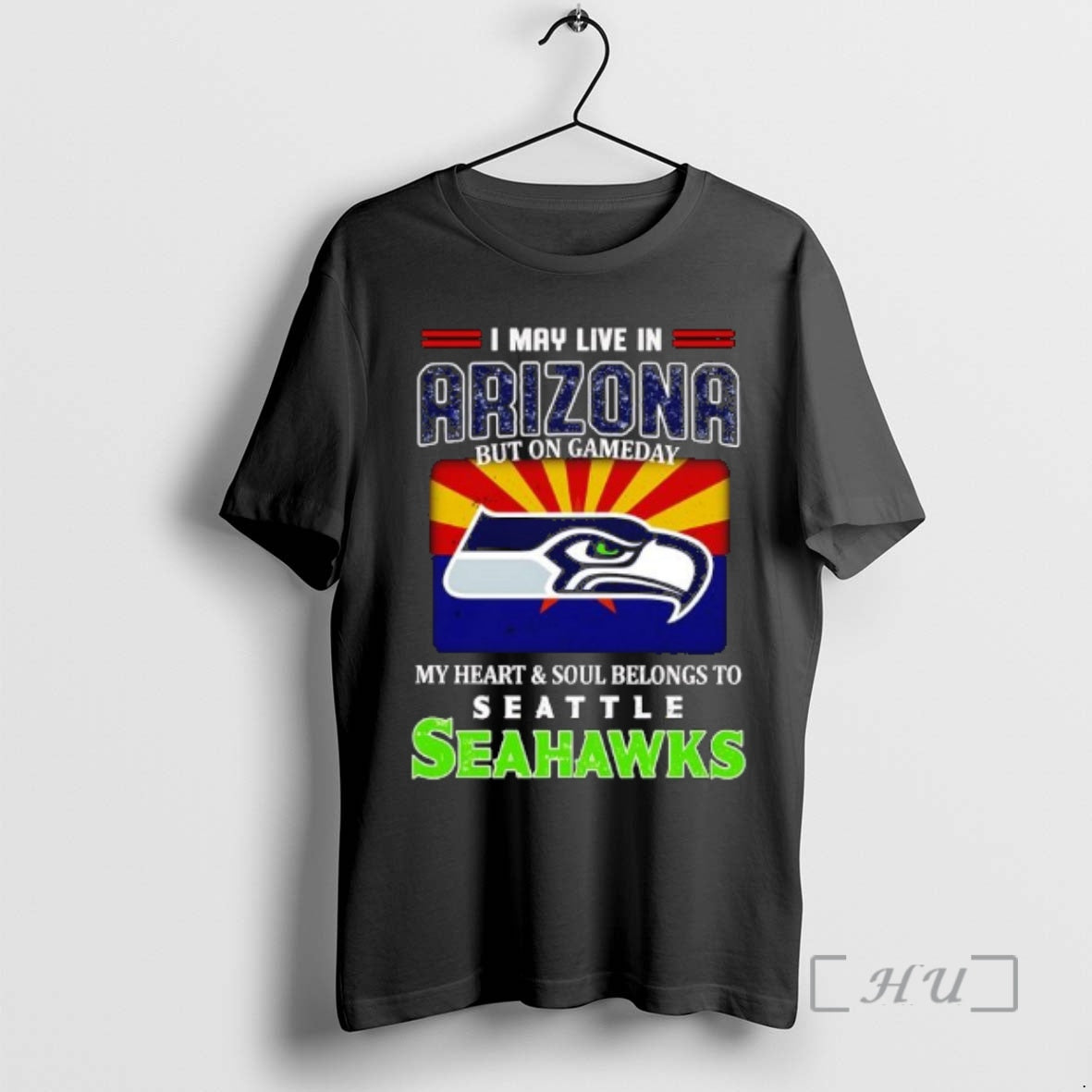 Officials I May Live In Arizona But On Gameday My Heart Soul Belongs To Seattle T-Shirts, Hoodie, Sweatshirt | DripVista.com