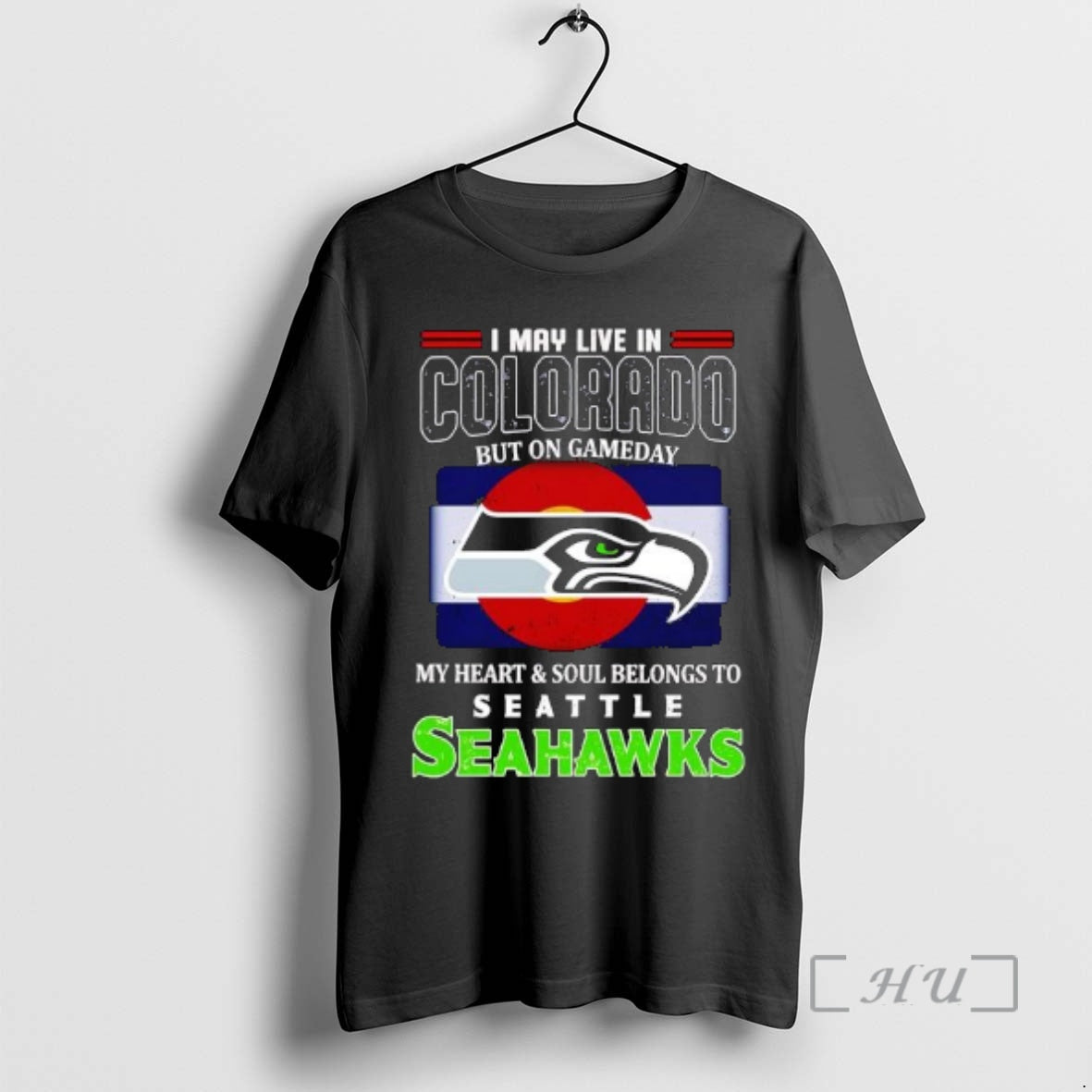 Officials I May Live In Colorado But On Gameday My Heart Soul Belongs To Seattle T-Shirts, Hoodie, Sweatshirt | DripVista.com