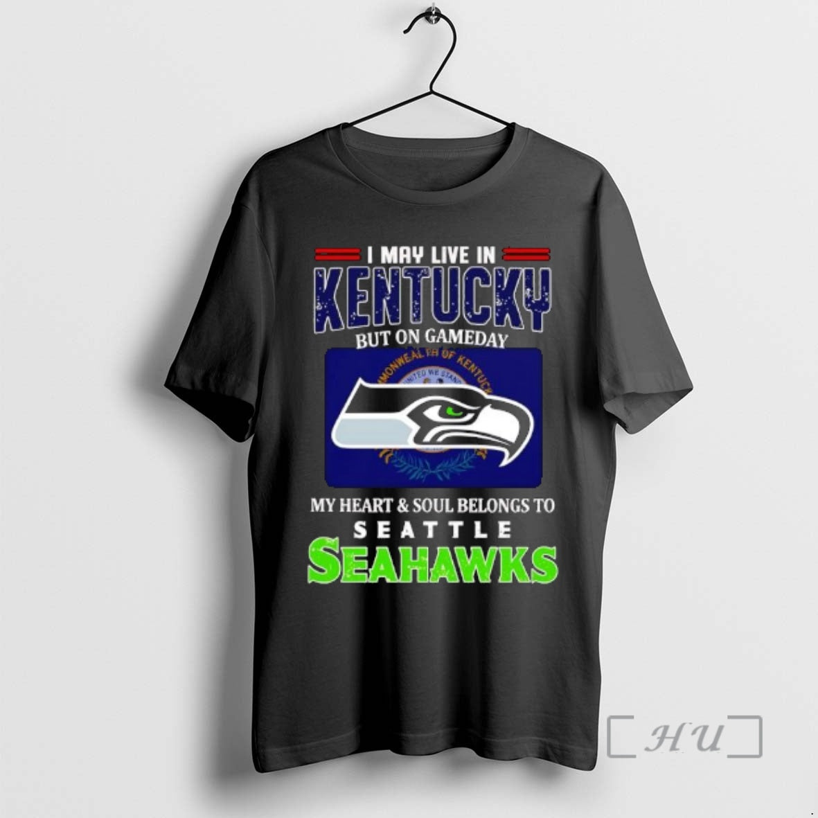 Officials I May Live In Kentucky But On Gameday My Heart Soul Belongs To Seattle T-Shirts, Hoodie, Sweatshirt | DripVista.com