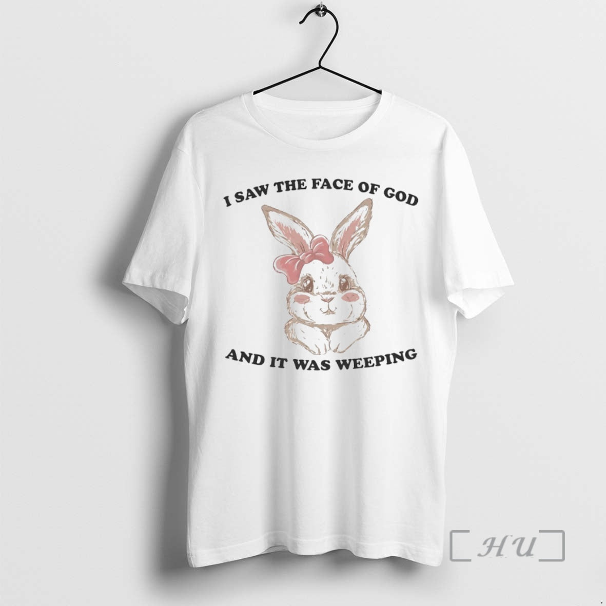 Officials I Saw The Face Of God And It Was Weeping Bunny Circle Premium T-Shirts, Hoodie, Sweatshirt | DripVista.com