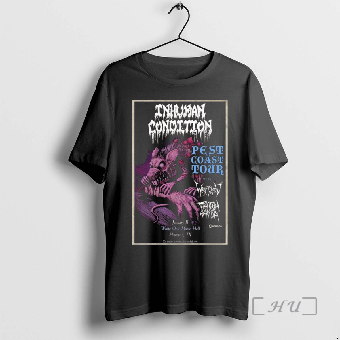 Officials Inhuman Condition Houston Tx January 11 2026 Concert T-Shirts, Hoodie, Sweatshirt | DripVista.com