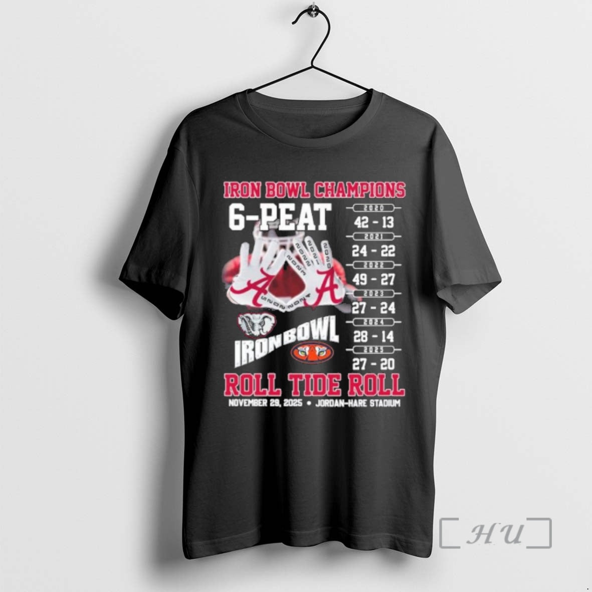 Officials Iron Bowl Champions 2025 Alabama Beat Auburn 6 Peat T-Shirts, Hoodie, Sweatshirt | DripVista.com