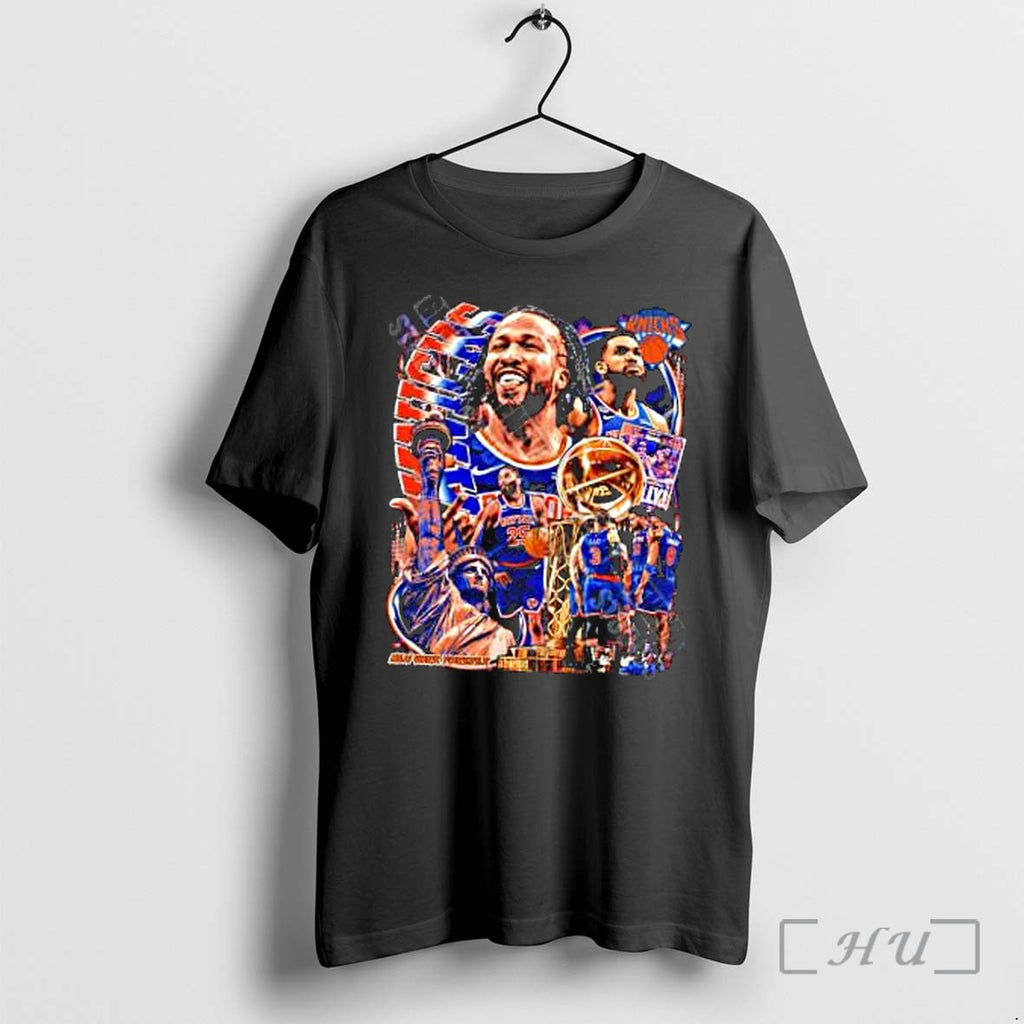 Officials Jalen Brunson Karl Anthony Towns Mikal Bridges New York Forever Back Premium T Shirts
