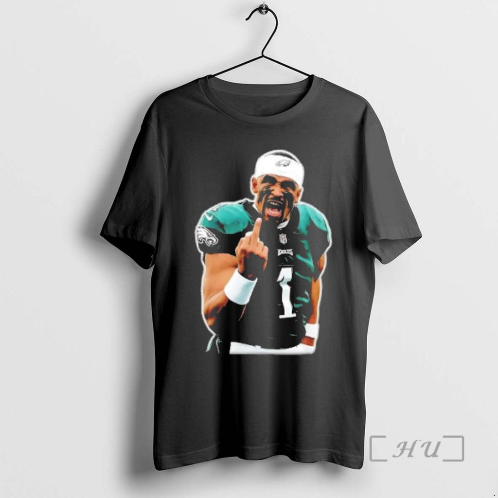 Officials Jalen Hurts Screaming Middle Finger T-Shirts, Hoodie, Sweatshirt | DripVista.com