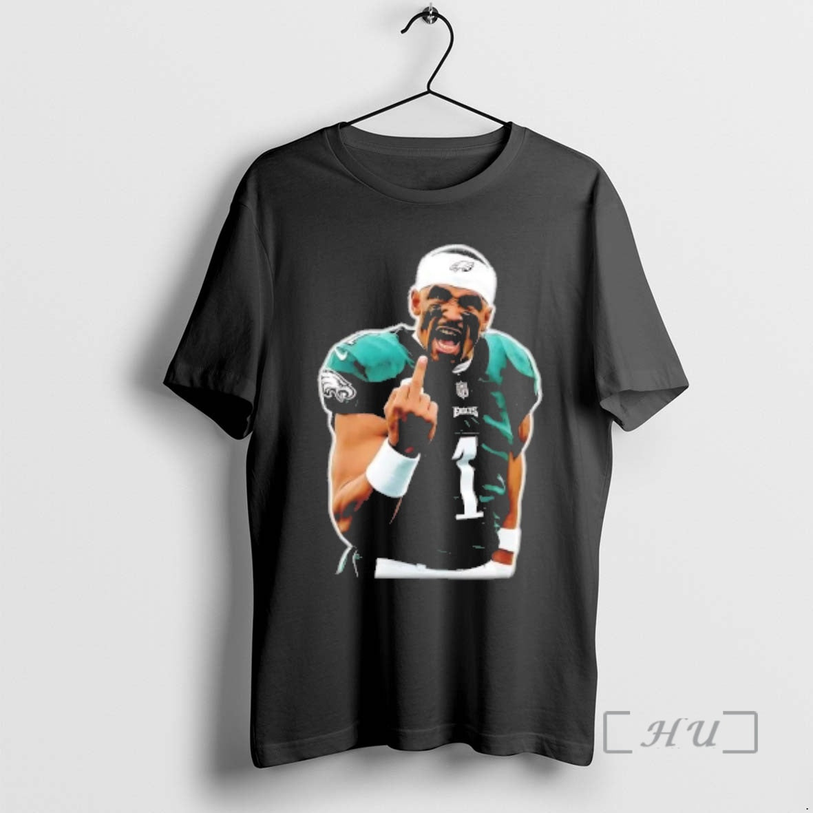 Officials Jalen Hurts Screaming Middle Finger T-Shirts, Hoodie, Sweatshirt | DripVista.com