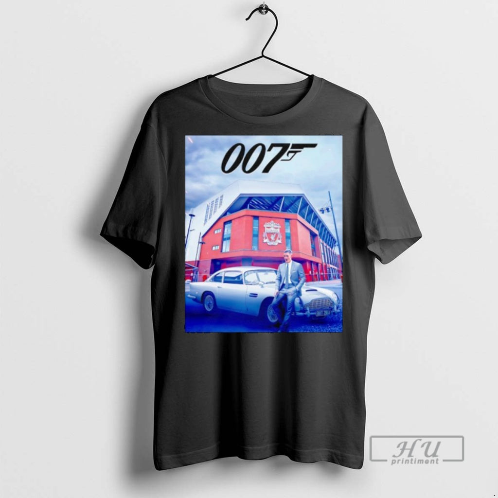 Officials James Bond X Aston Martin Db5 007 Liverpool Stadium T Shirt Sweatshirt Hoodies