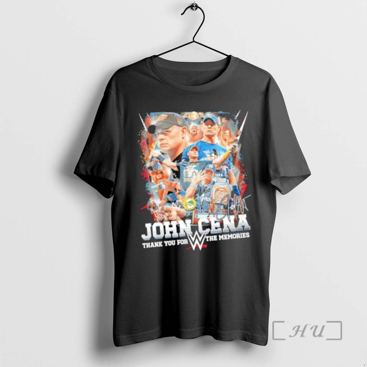 Officials John Cena Thank You For The Memories Signature Graphic T-Shirts, Hoodie, Sweatshirt | DripVista.com