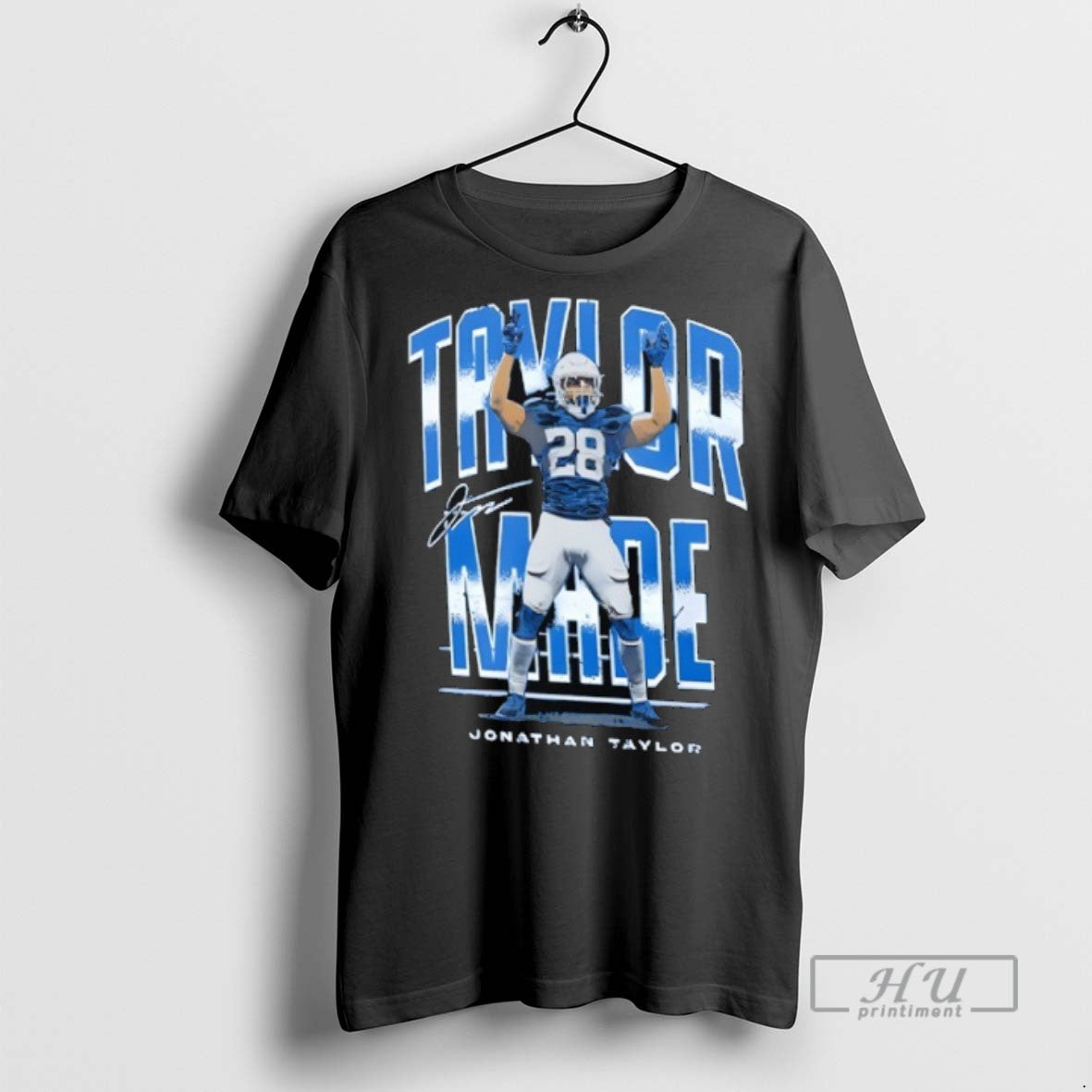 Officials Jonathan Taylor Indianapolis Colts Made Signature Football T Shirt Sweatshirt Hoodies