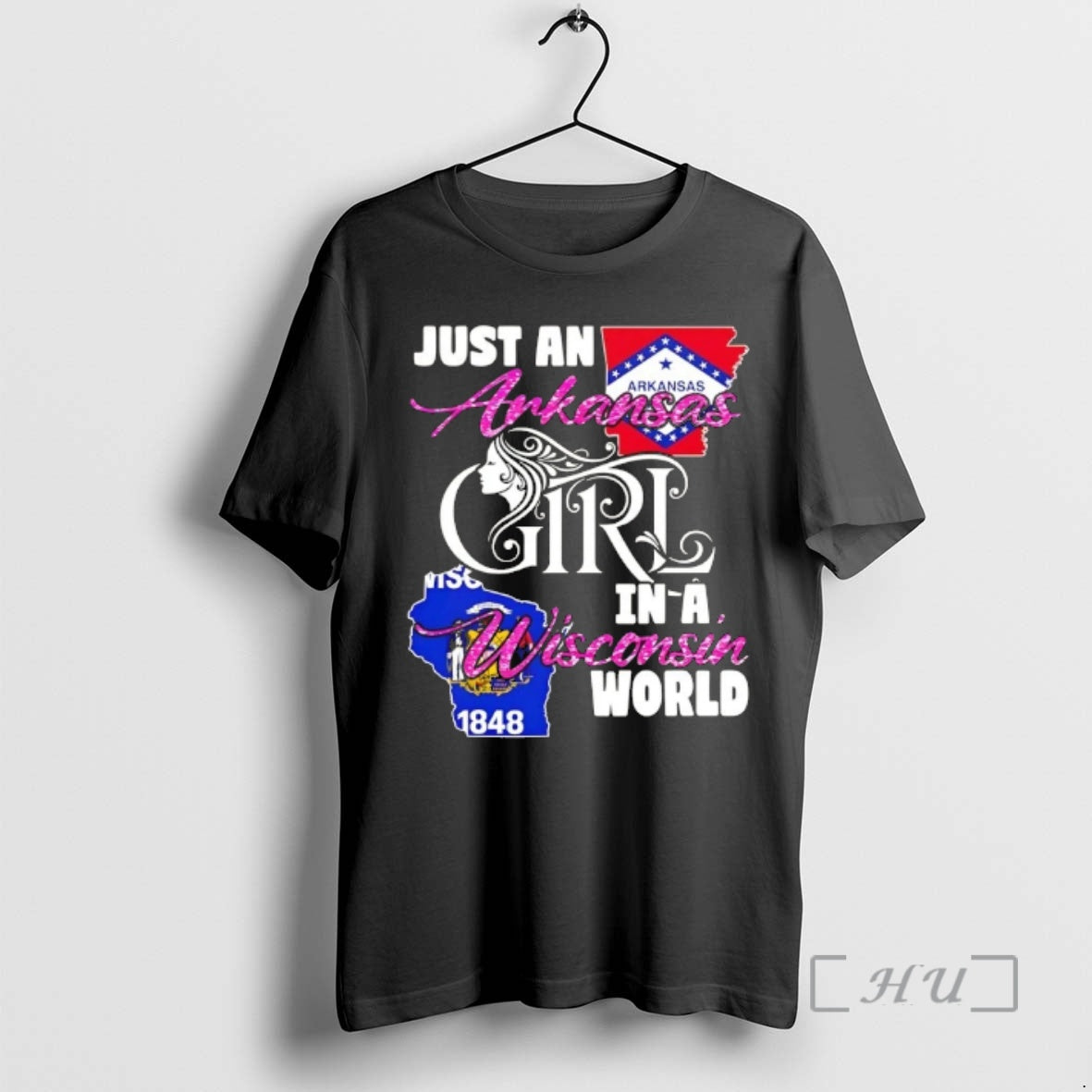 Officials Just A Arkansas Girl In A Wisconsin World T-Shirts, Hoodie, Sweatshirt | DripVista.com