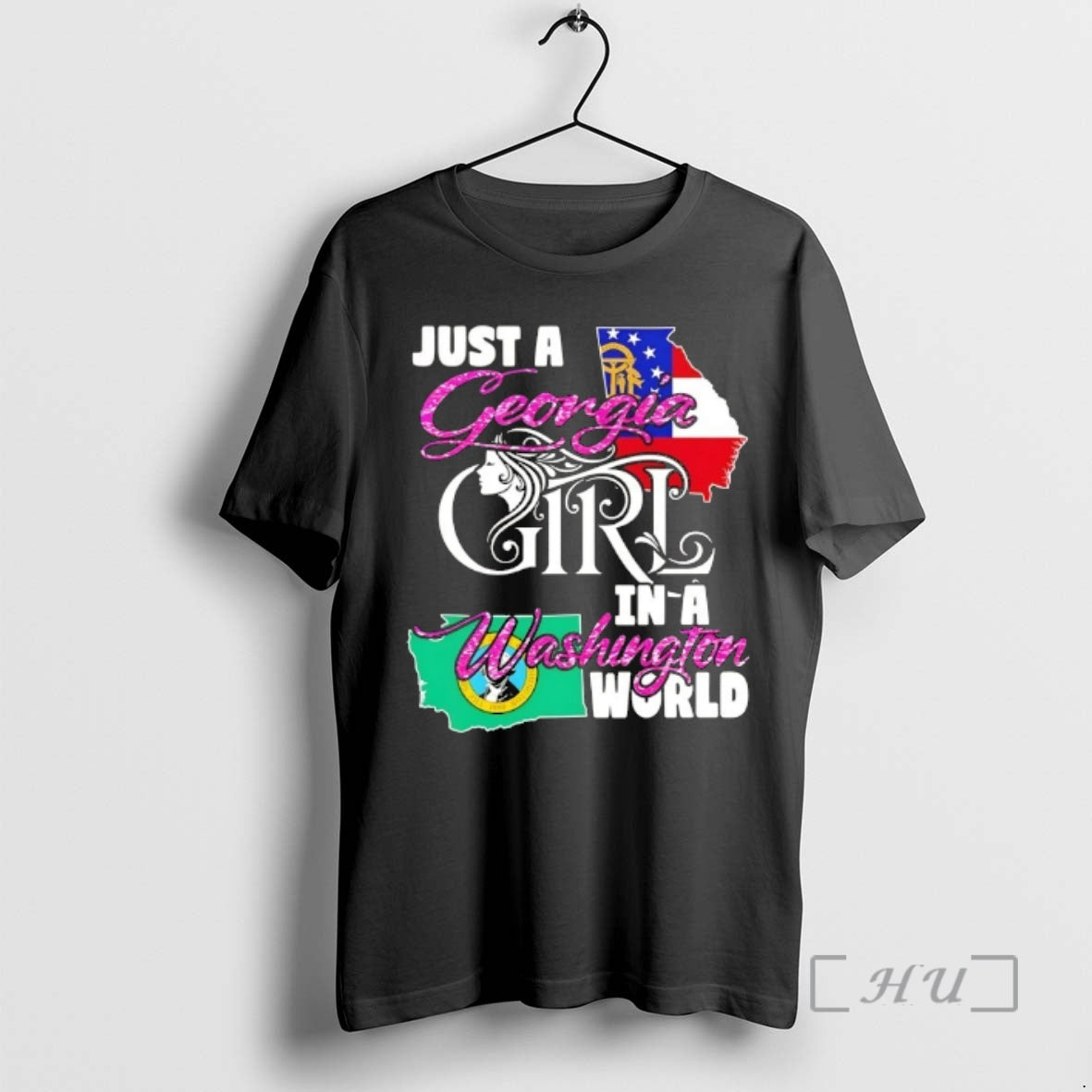 Officials Just A Georgia Girl In A Washington World T-Shirts, Hoodie, Sweatshirt | DripVista.com