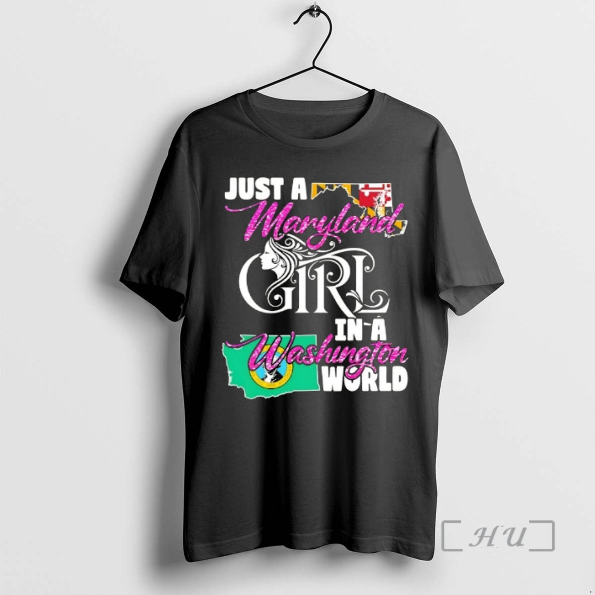 Officials Just A Maryland Girl In A Washington World T-Shirts, Hoodie, Sweatshirt | DripVista.com