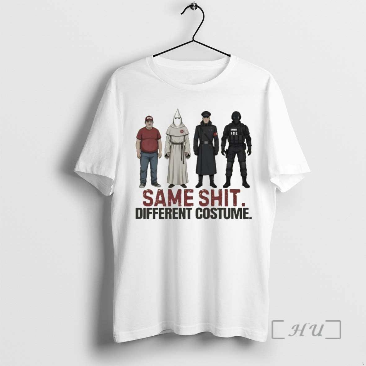 Officials Kkk Police Same Shit Different Costume Maga Political T-Shirts, Hoodie, Sweatshirt | DripVista.com