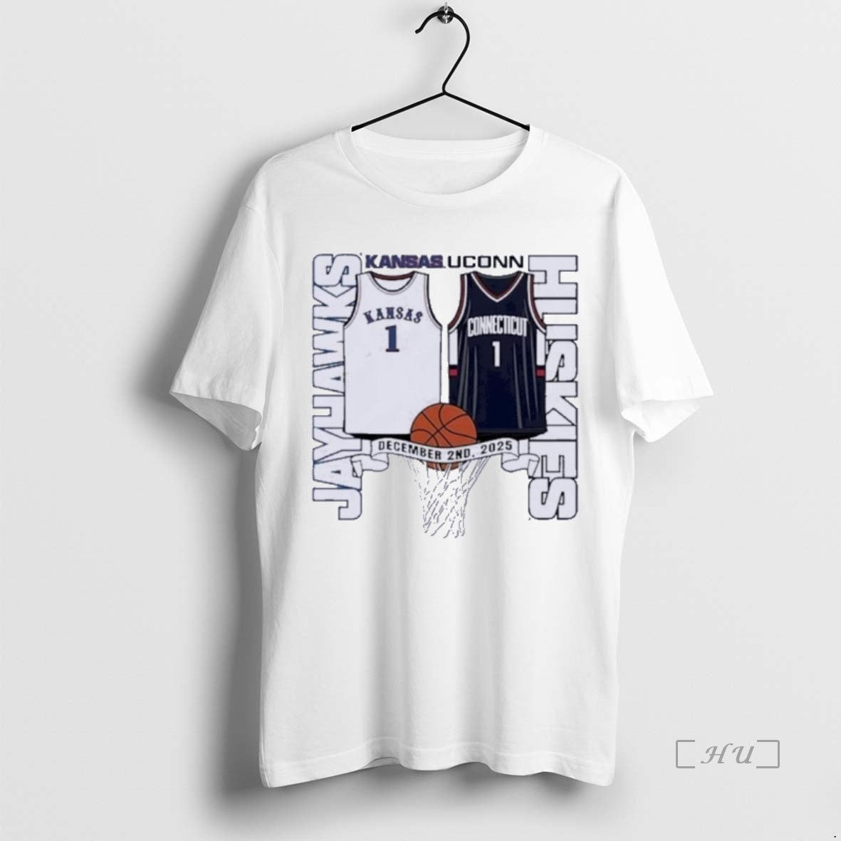 Officials Kansas Jayhawks Vs Uconn Huskies Basketball 2025 Gameday T-Shirts, Hoodie, Sweatshirt | DripVista.com