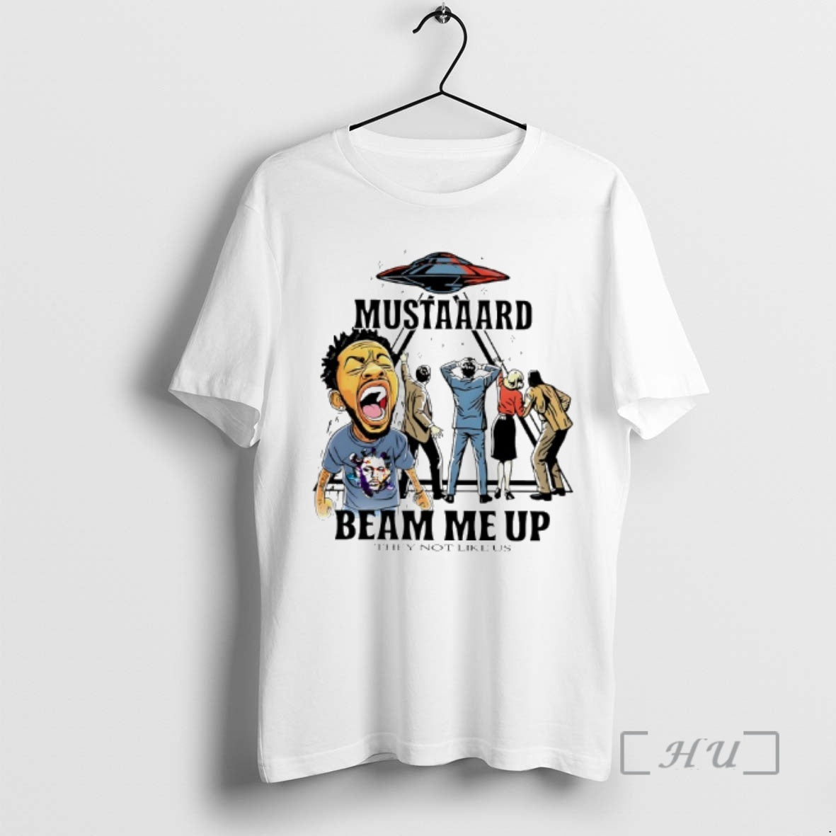 Officials Kendrick Lamar Ufo Mustaaard Beam Me Up They Not Like Us Premium T Shirts Hoodie, Sweatshirt | DripVista.com