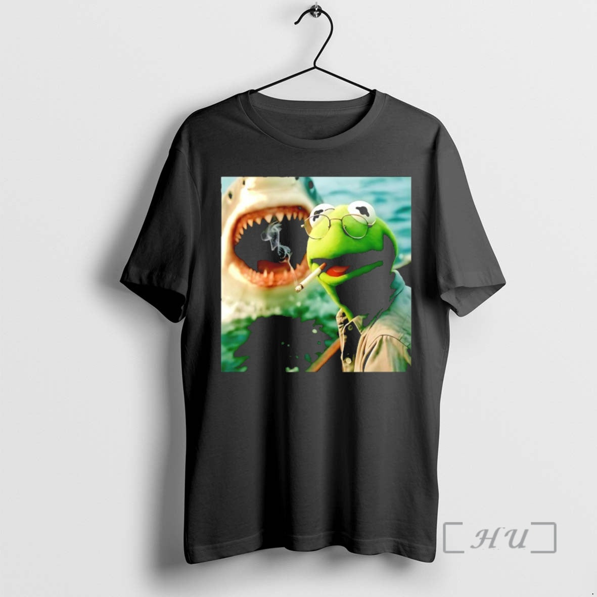 Officials Kermit The Frog Smoking Jaws Muppet Meme T-Shirts, Hoodie, Sweatshirt | DripVista.com