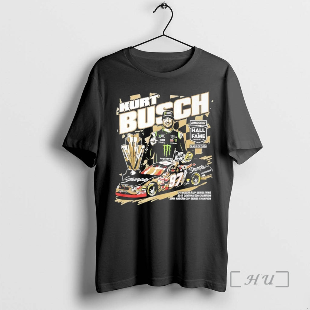 Officials Kurt Busch Nascar Hall Of Fame 2026 T-Shirts, Hoodie, Sweatshirt | DripVista.com