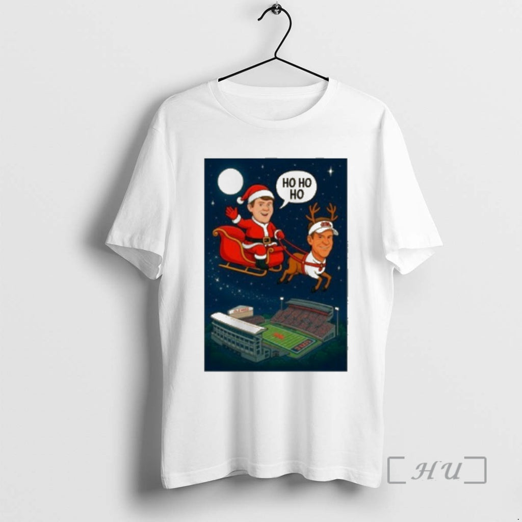 Officials Lane Kiffin Santa Ho Ho Ho Ole Miss Stadium T-Shirts, Hoodie, Sweatshirt | DripVista.com
