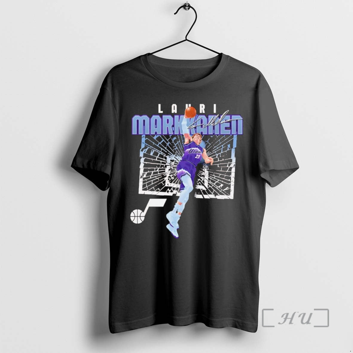 Officials Lauri Markkanen Dunk Backboard Shattering Utah Jazz T-Shirts, Hoodie, Sweatshirt | DripVista.com