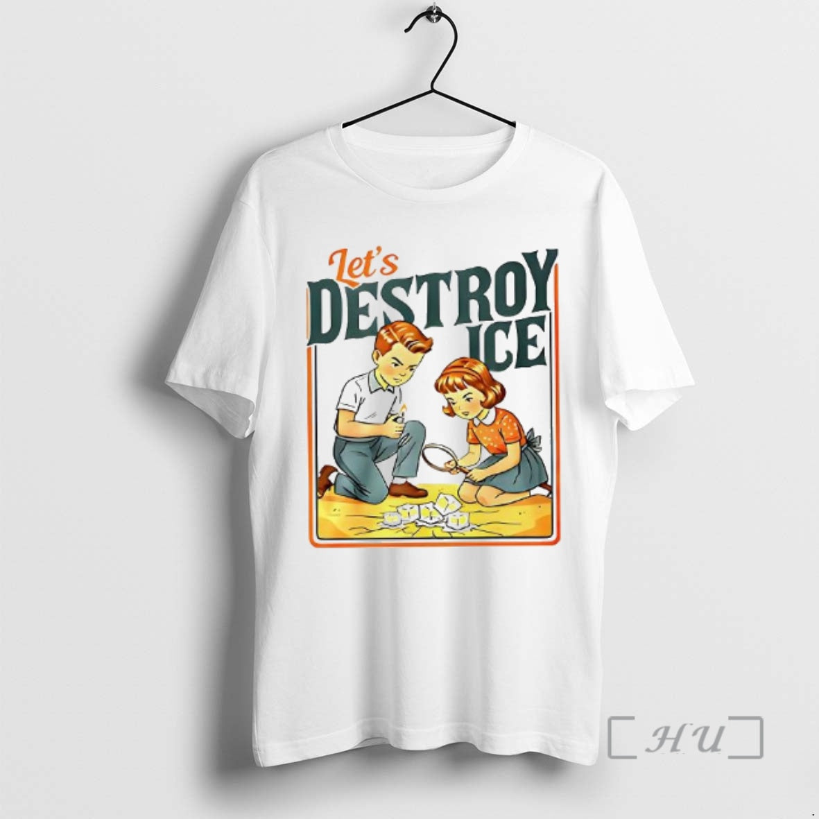Officials Lets Destroy Ice Abolish Ice Caricature Retro Woman T-Shirts, Hoodie, Sweatshirt | DripVista.com