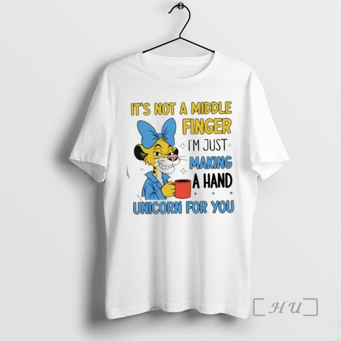 Officials Lion Its Not A Middle Finger Im Just Making A Hand Unicorn For You T-Shirts, Hoodie, Sweatshirt | DripVista.com