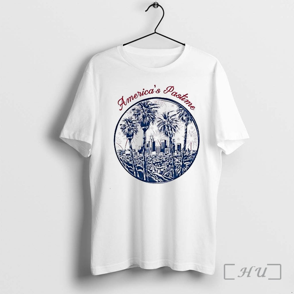 Officials Los Angeles Dodgers Americas Pastime Los Angeles City Skyline