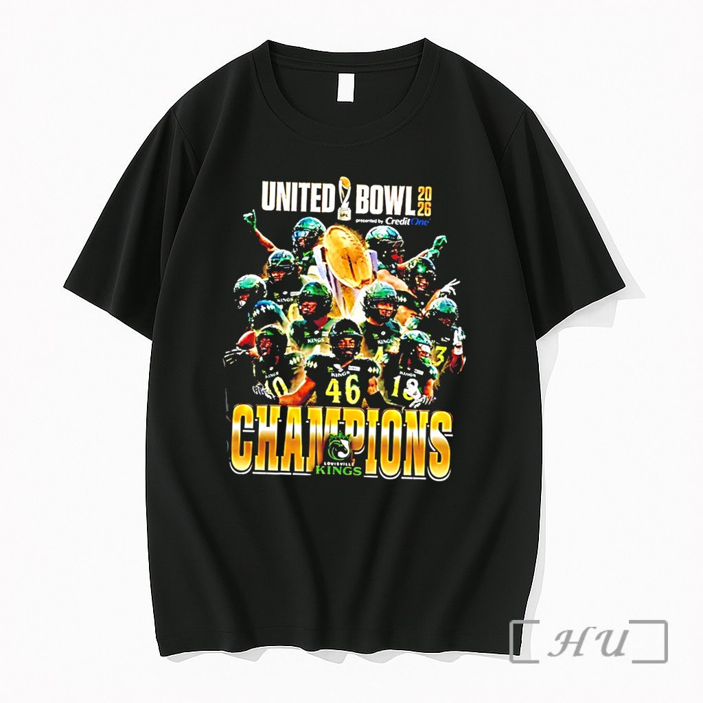 Officials Louisville Kings 2026 United Bowl Champions Player Collage Tee